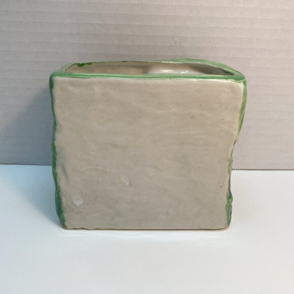 Vintage Ceramic Planter Lucky Elephant Trunk Up / Jungle / Cacti, Succulents - Picture 2 of 7